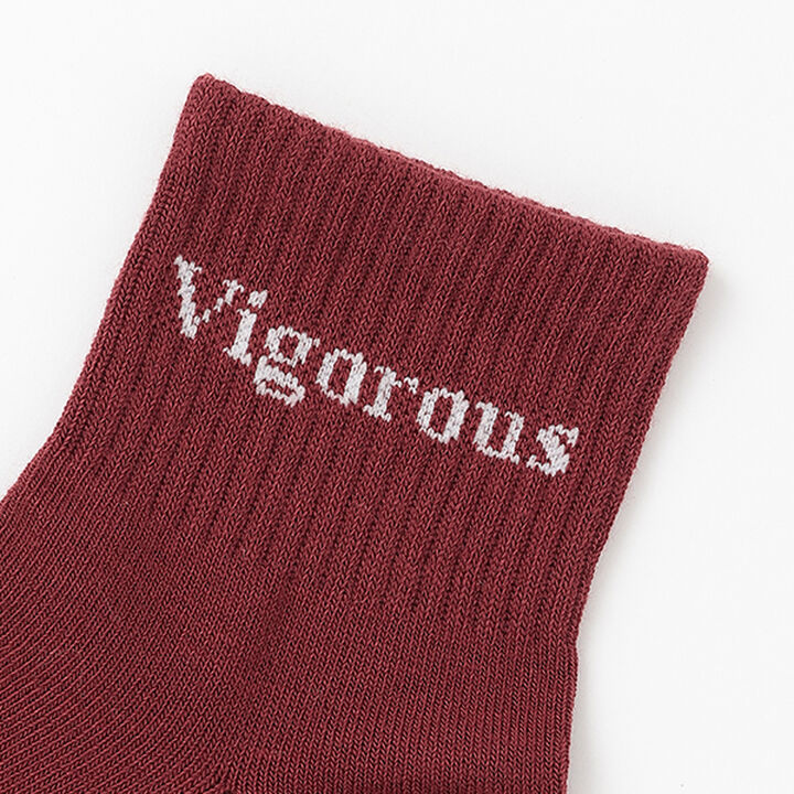 [Antibacterial Deodorant] Logo Crew-Length Socks,Off white, medium image number 1