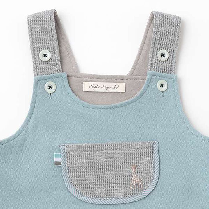 [Made in Japan] Mini Fleece Overalls,Gray, medium image number 2