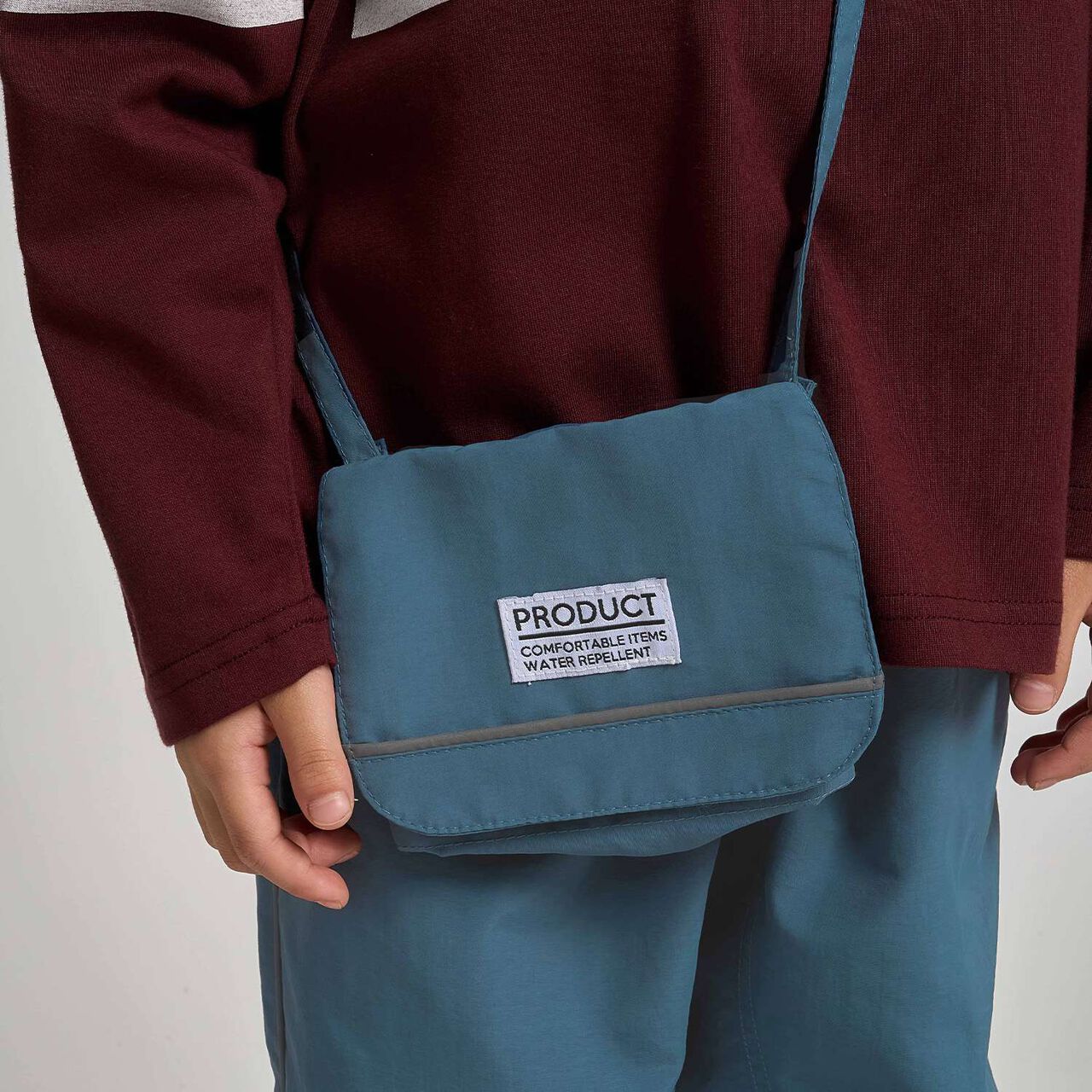 [School-Ready] [Water-Repellent, Anti-Stain, Durable, UV] Detachable Pocket (with Reflective Sheet),Blue green, large image number 0