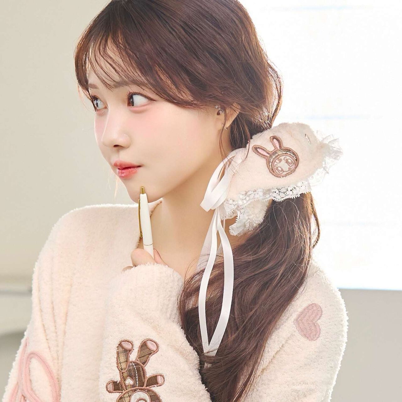 [Berrie-chan] Marshmallow Touch Sweet Scrunchie,Ivory, large image number 0