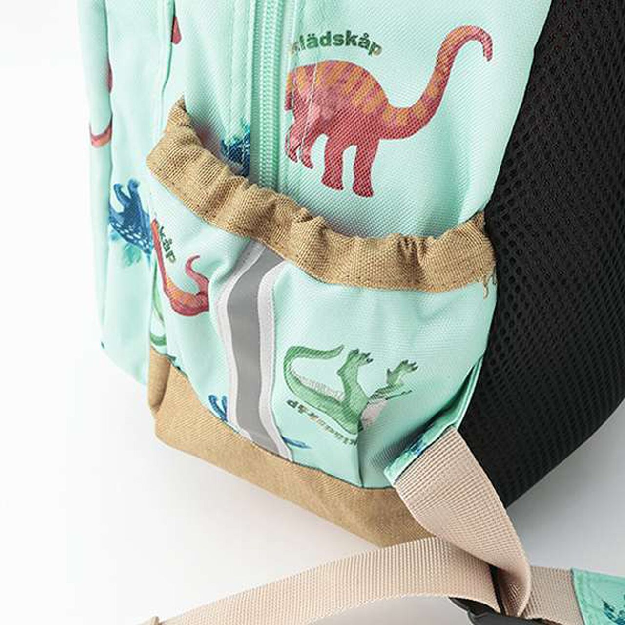 Dinosaur Print Backpack,Beige, large image number 13
