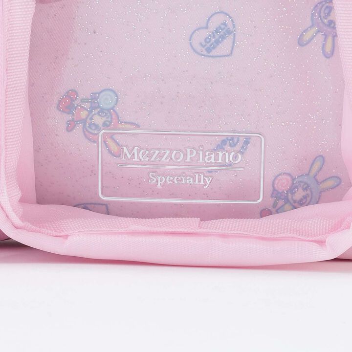 Berrie-chan Print Shoulder Bag with Bottle Holder,Pink, medium image number 6