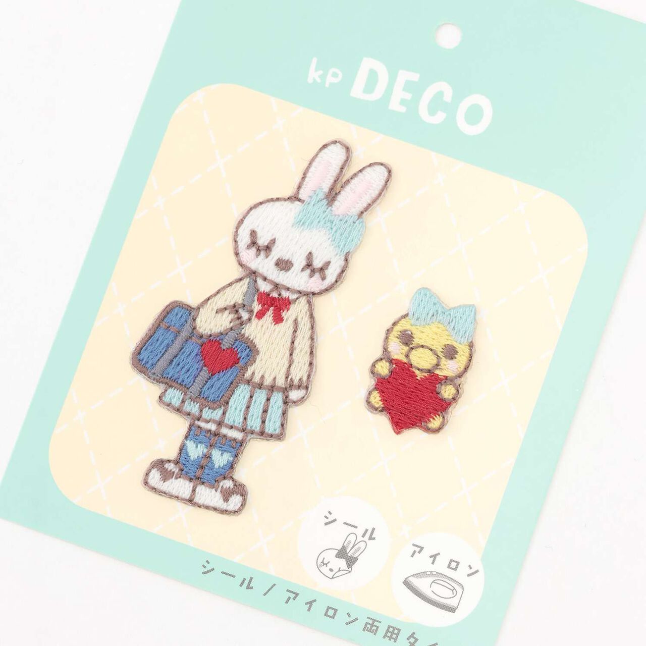 Mimi-chan & Piou Patch,Blue, large image number 1