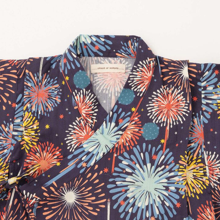 Yukata Set with Fireworks Pattern,Pearl white, medium image number 9