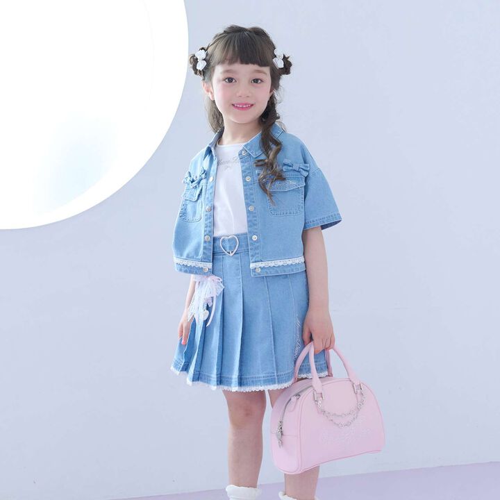 Cool Touch Denim Shirt & T-Shirt Set,Turquoise, medium image number 18