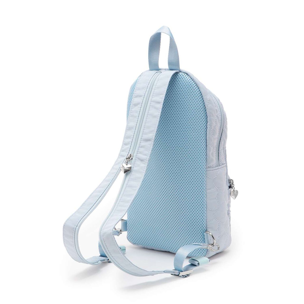 Heart Quilt 2-Way Sling Bag,Sax blue, large image number 2