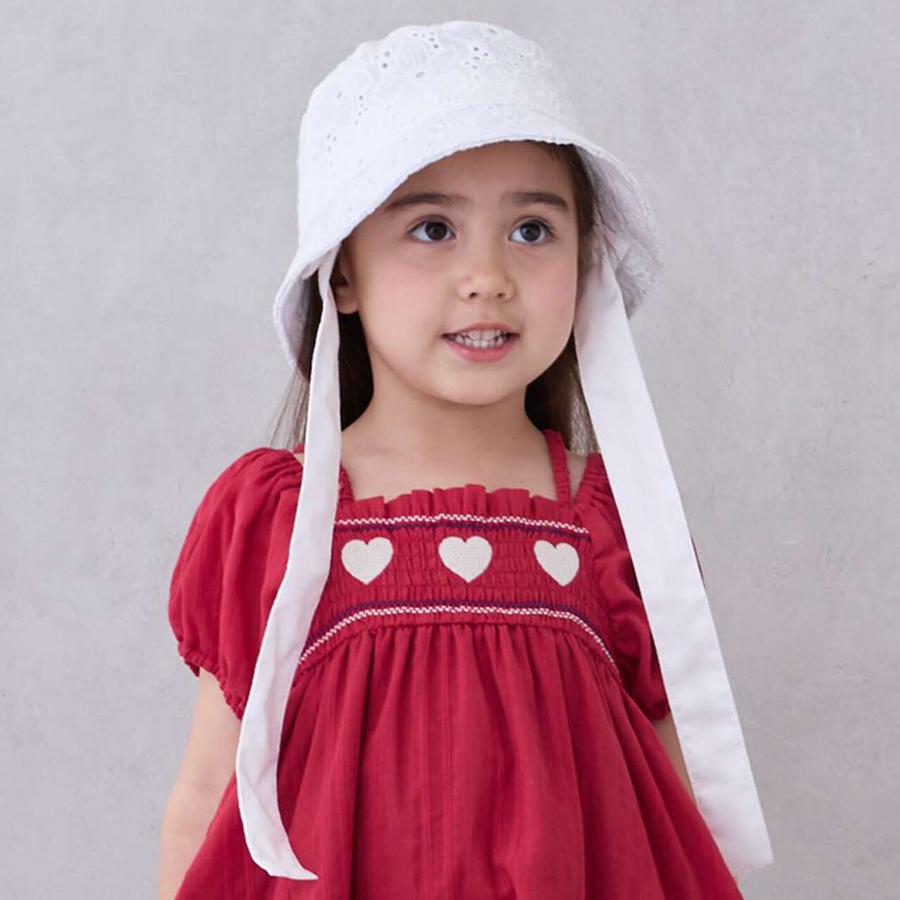 Lace Bucket Hat,Off white, large image number 0