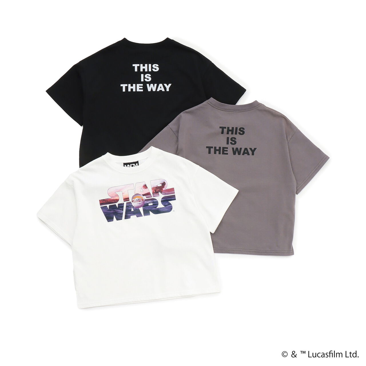 [STAR WARS] Stain Resistant Quick-Dry UV Logo Print Kaiteki Tenjiku Big T-Shirt,Black, large image number 9