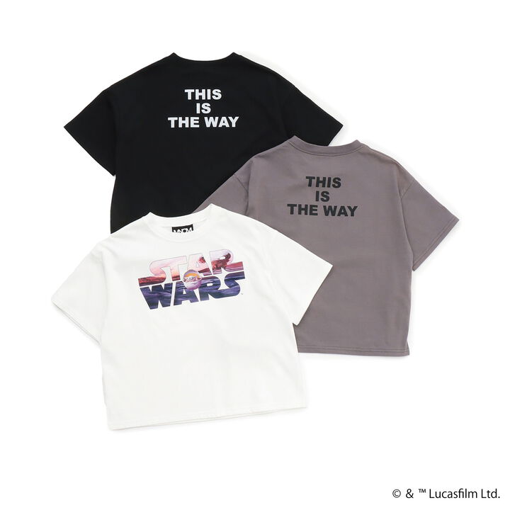 [STAR WARS] Stain Resistant Quick-Dry UV Logo Print Kaiteki Tenjiku Big T-Shirt,Black, medium image number 9