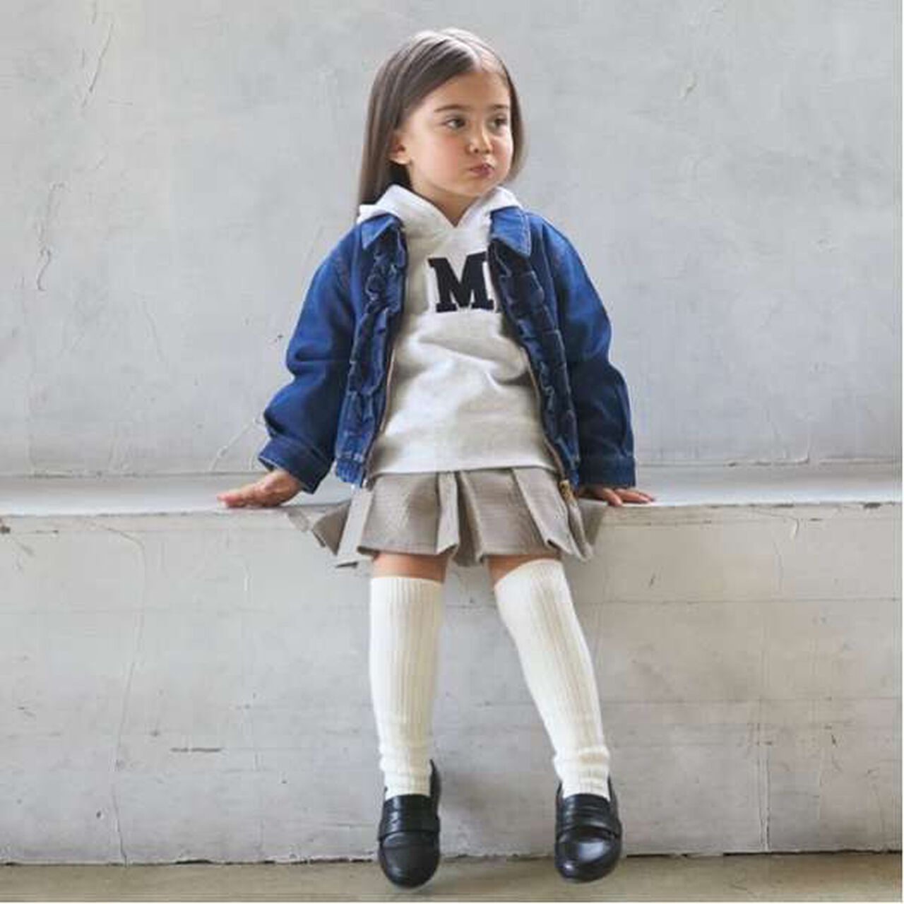 [Link] Double Waist Pleated Skirt-Pants,Brown, large image number 0