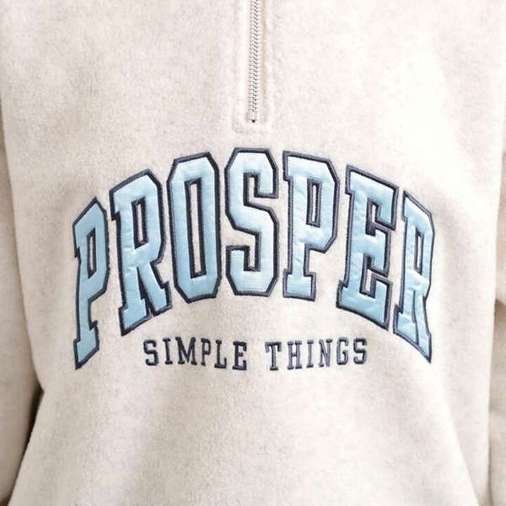 Half-Zip Fleece Sweatshirt,Light pink, medium image number 10