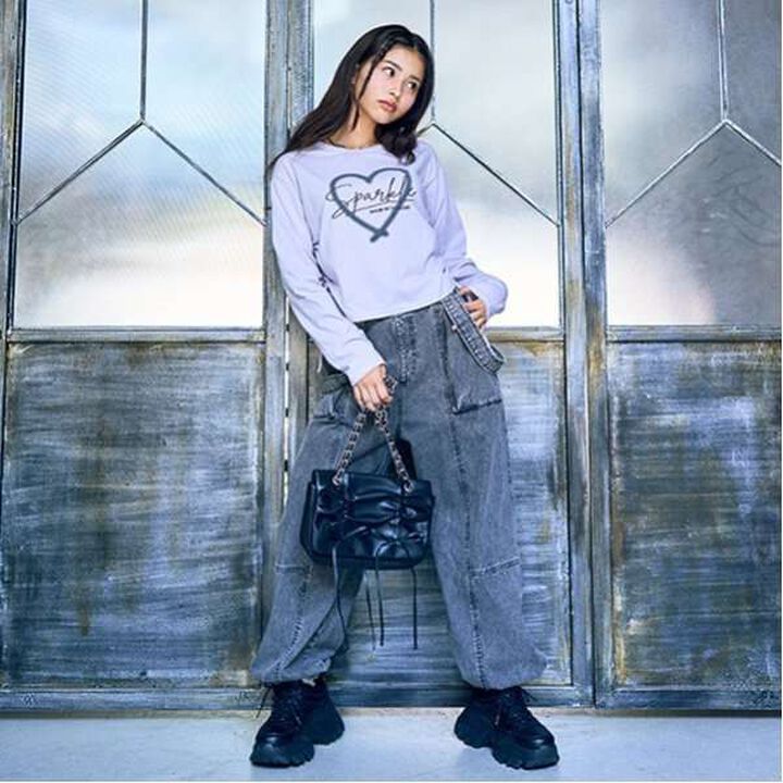 LTXC - Loose Joggers with Suspenders,Blue, medium image number 3