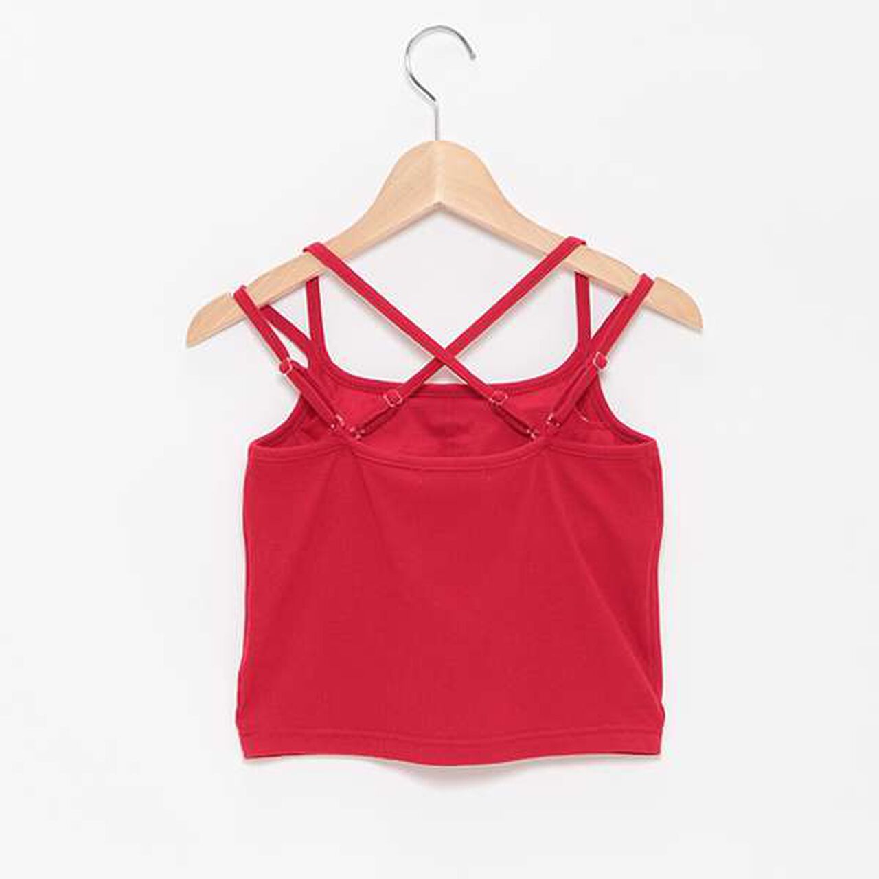 Cup-Style Black Cross Camisole,Red, large image number 1