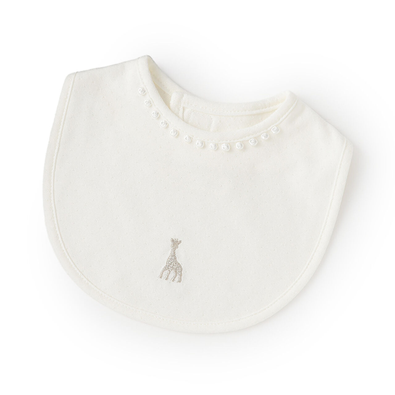 Lace Bib,Off white, large image number 0