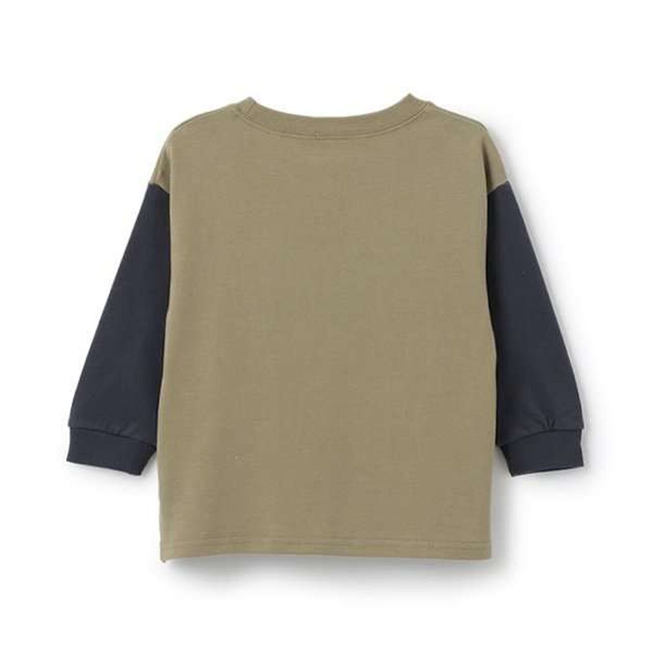 Dinosaur Embroidered Long Sleeve T-Shirt,Khaki, large image number 7