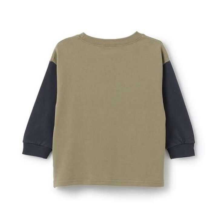 Dinosaur Embroidered Long Sleeve T-Shirt,Khaki, medium image number 7