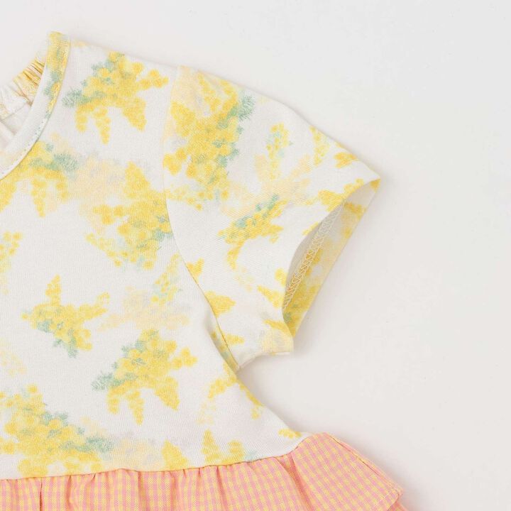 Mimosa Color-Block One-Piece Dress,Lemon yellow, medium image number 3