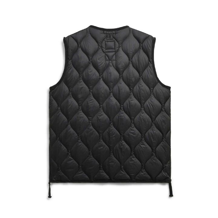 [Parent-Child Matching] [DAD] [TAION] Military V-Neck Down Vest,Black, medium image number 4