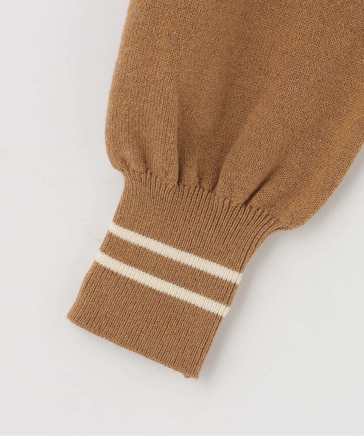 Shaggy Logo Knit Pullover,Brown, medium image number 3