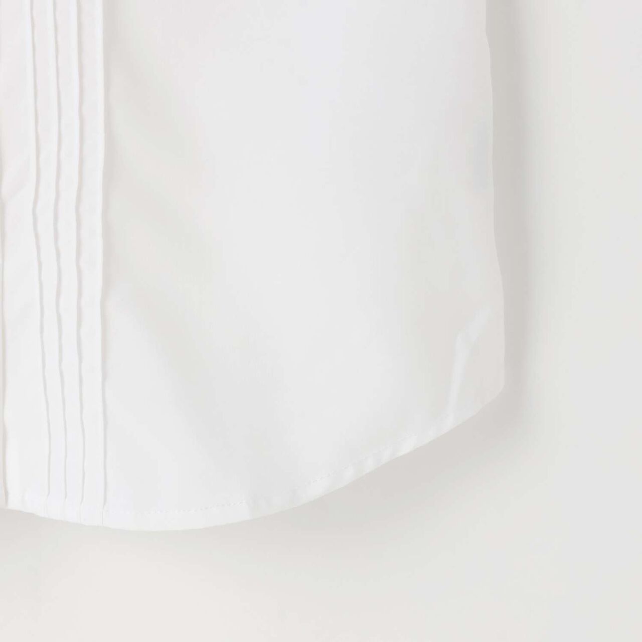 [Graduation Attire] [Wrinkle-Resistant] Round Collar Shirt,White, large image number 6