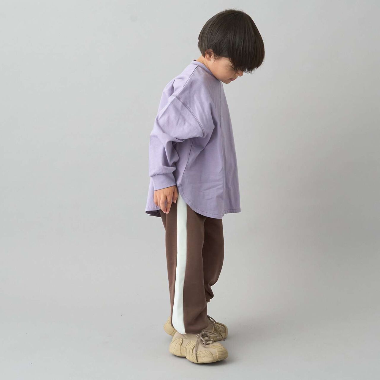 [Daily Standard Wear] [Quick-Dry Absorbent] Loose Fit Side Line Sweatpants,Blue gray, large image number 20