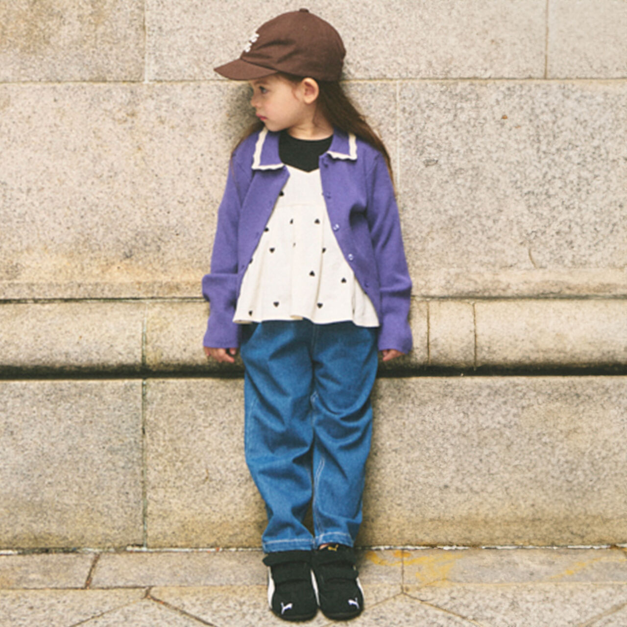Link Collar Knit Cardigan,Top gray, large image number 3