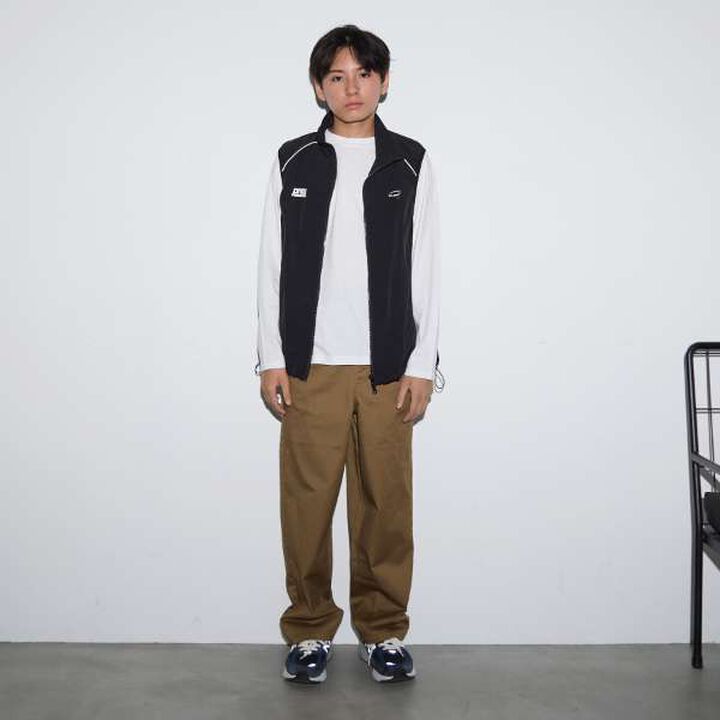 Stretch Twill Baggy Pants,Khaki, medium image number 9