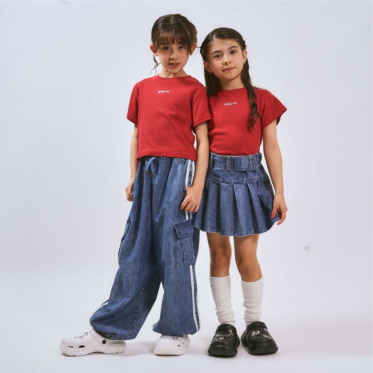 Sleek Plus Quick-Dry Ribbed Short-Sleeve Kids T-Shirt,Red, large image number 12