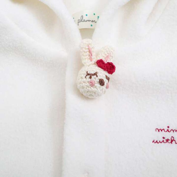 KP Fleece Cape with Amigurumi Bunny,Pink, medium image number 5