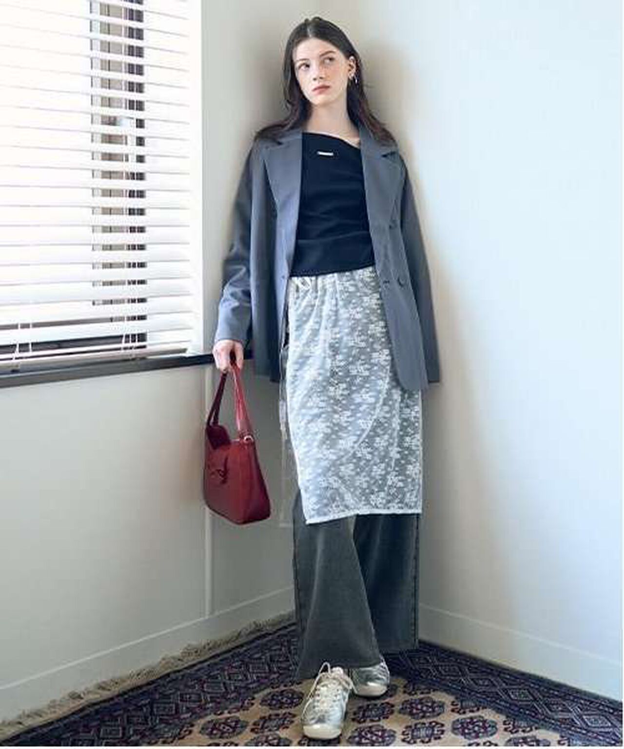 Loose Jacket,Gray, large image number 11