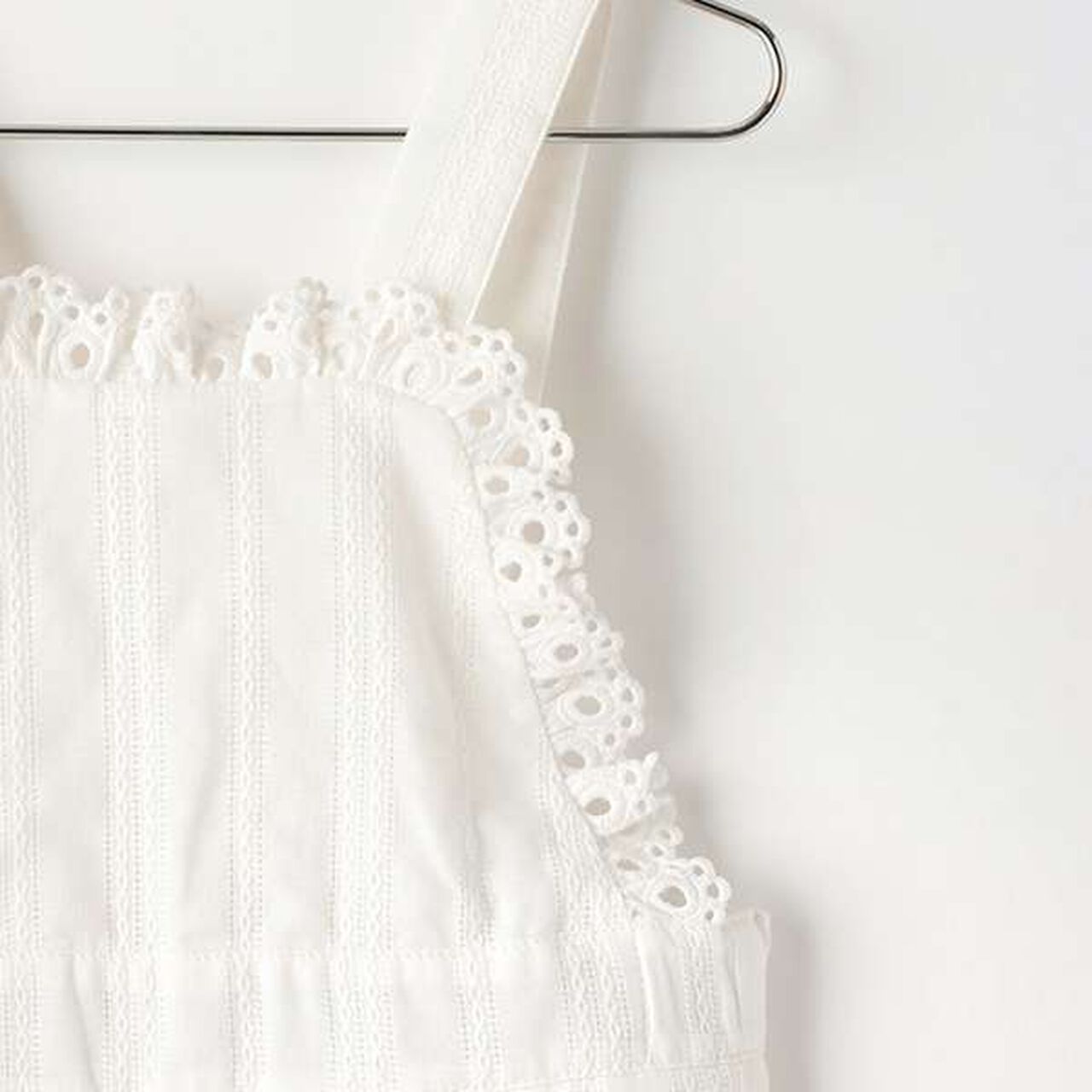 Lace Overalls,Off white, large image number 7