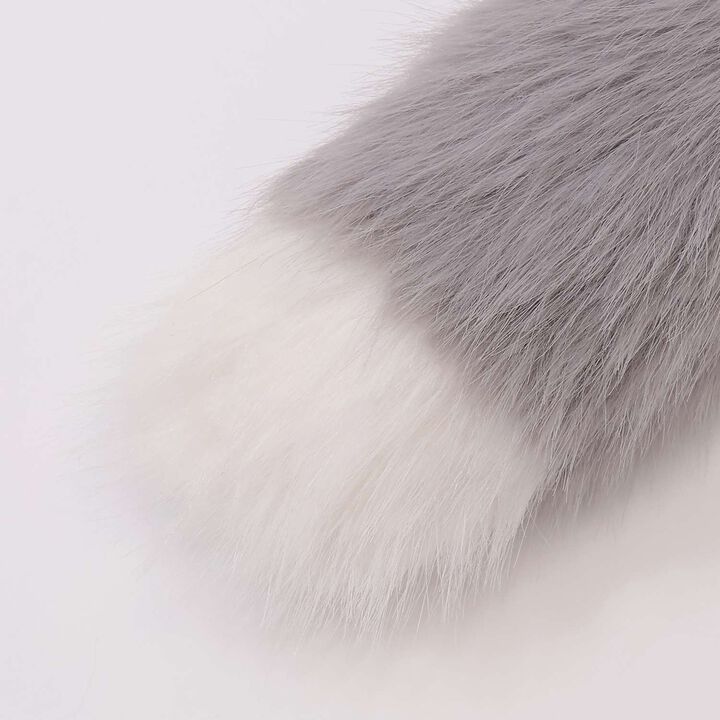 尾巴毛絨吊飾,白色, medium image number 3