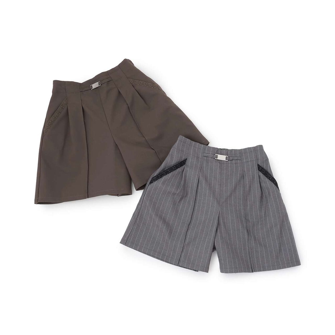 Lace Pocket Shorts[Available in 130cm],Brown, large image number 10