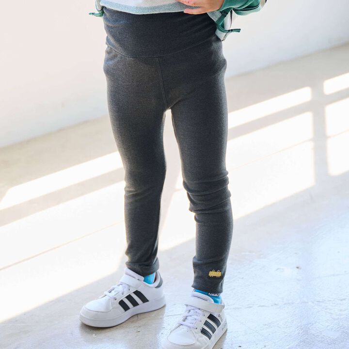 Train-Themed Long-Length Belly Band Leggings,Charcoal gray, medium image number 9