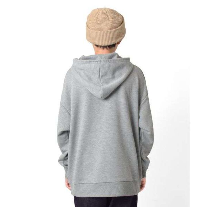 Fleece Skater Embroidery Big Parka,Milky white, medium image number 18