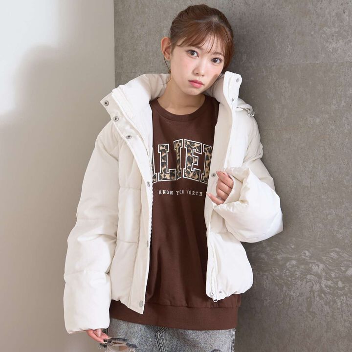 Puffy Bomber Jacket,, medium