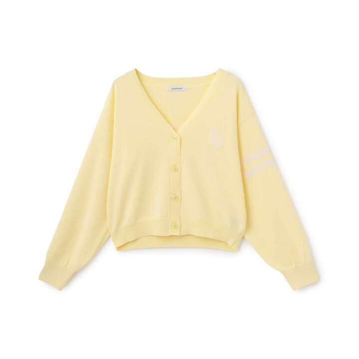 [UV/Washable] Back Logo Cardigan,Yellow, medium image number 0