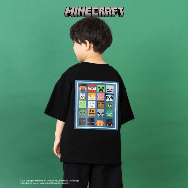 [Minecraft] Icon Block Back Short-Sleeve T-Shirt,, medium