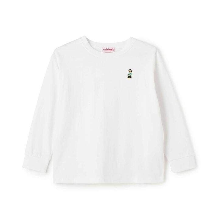 Bear One-Point Long Sleeve T-Shirt,Off white, medium image number 8