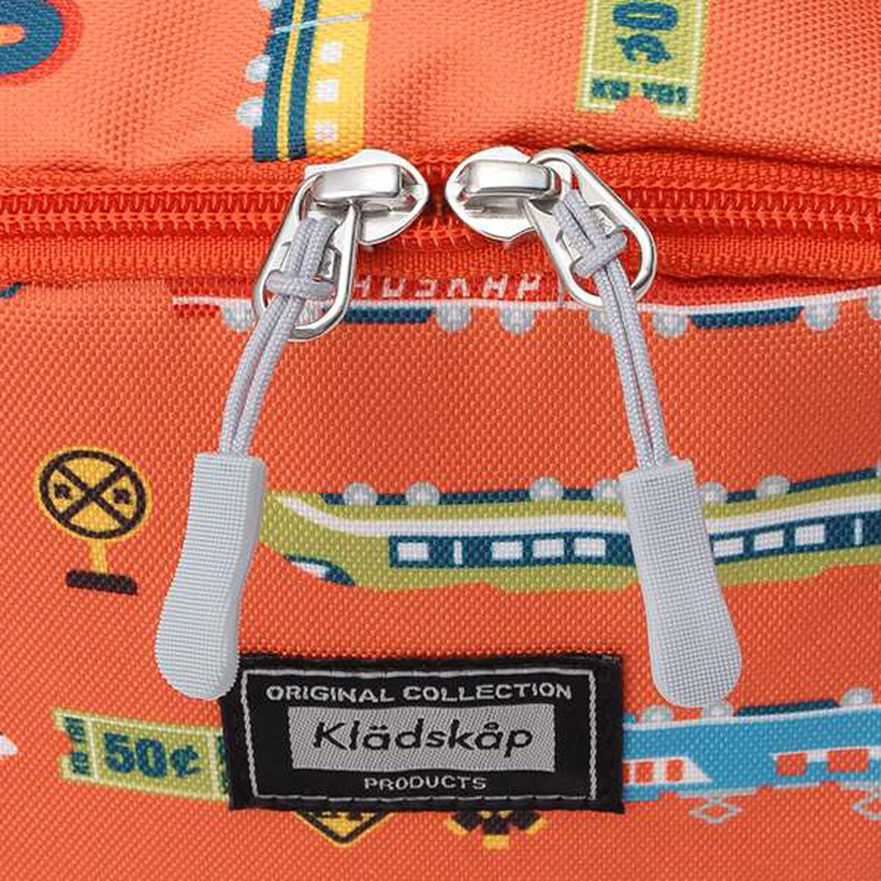 All-Over Train Print Backpack,Blue, large image number 8