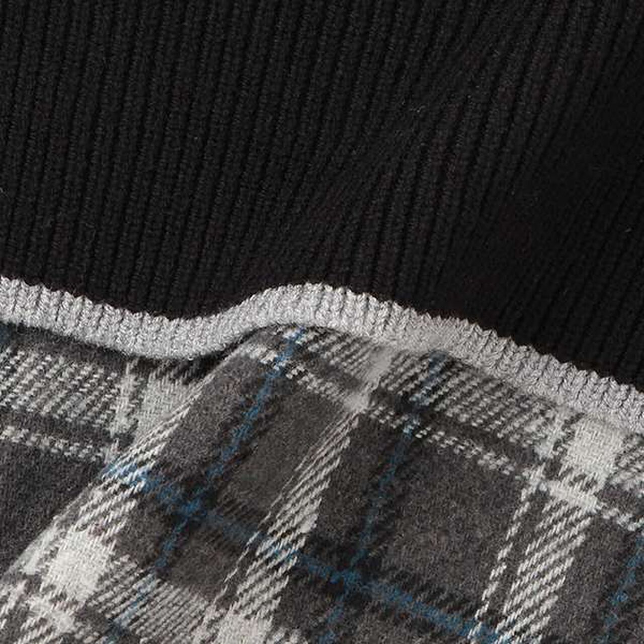 Knit Pullover & Camisole Dress Set,Black, large image number 2