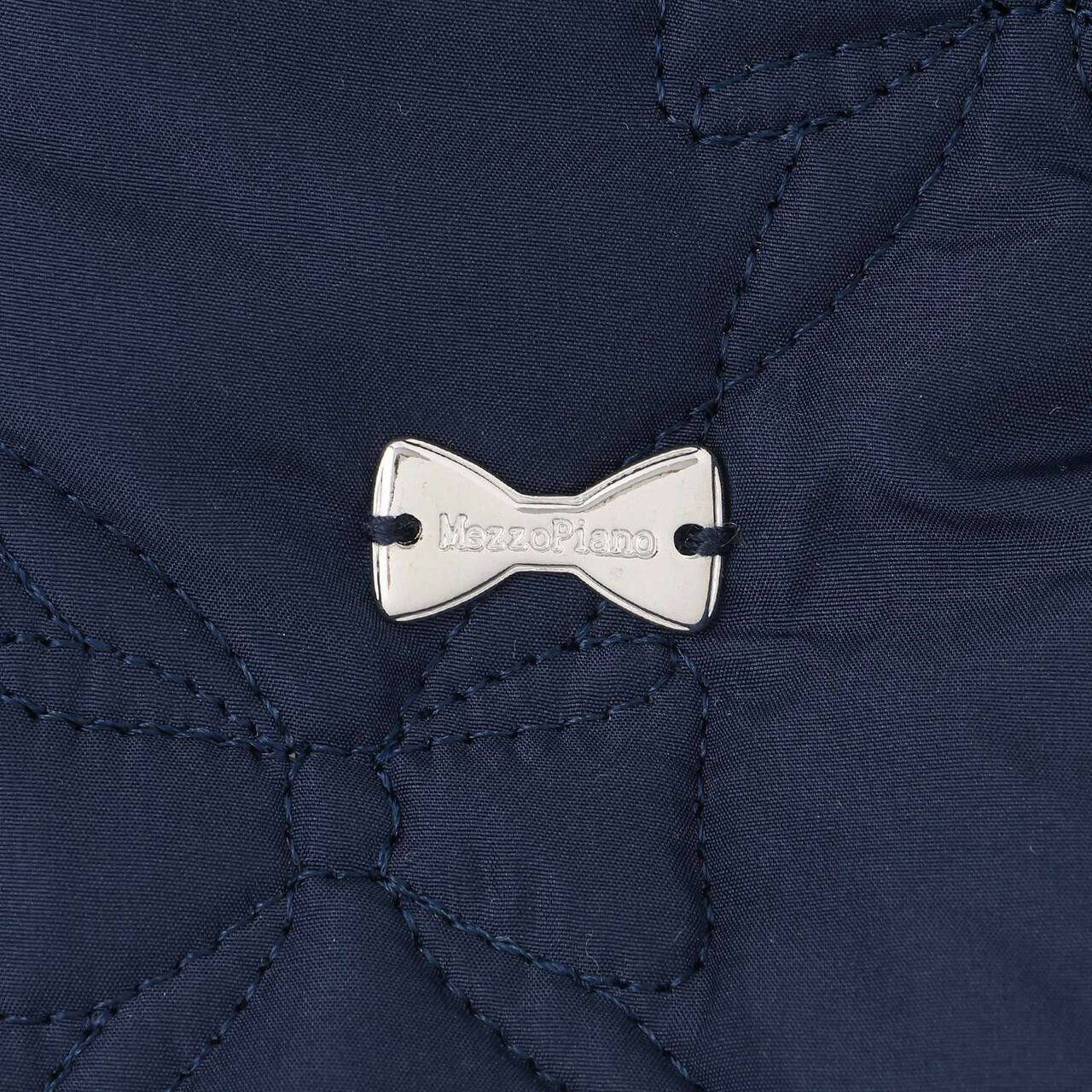 Ribbon Quilted Bomber Jacket,Light blue, large image number 8