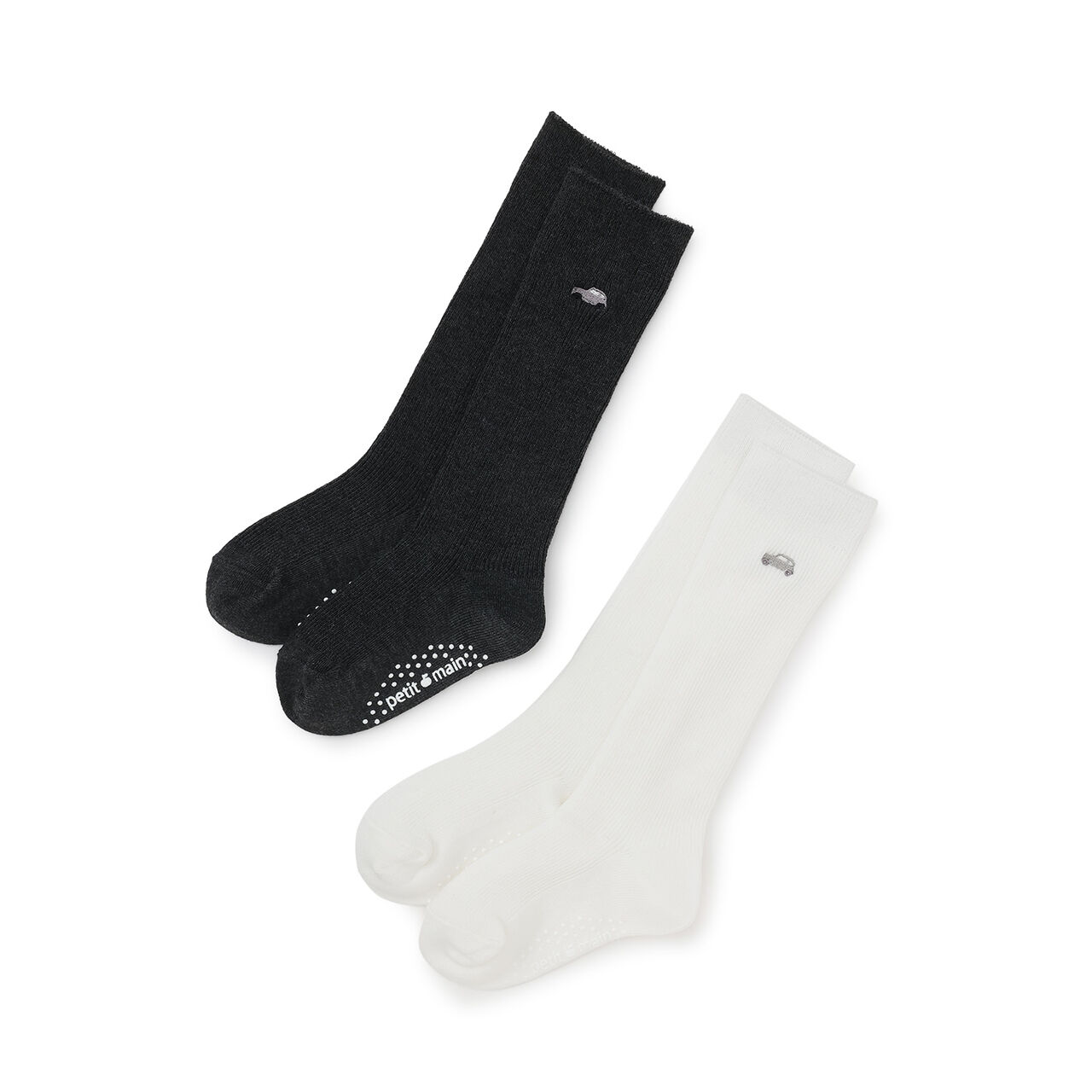 Knee-High Socks with Subtle Accent,Off white, large image number 4