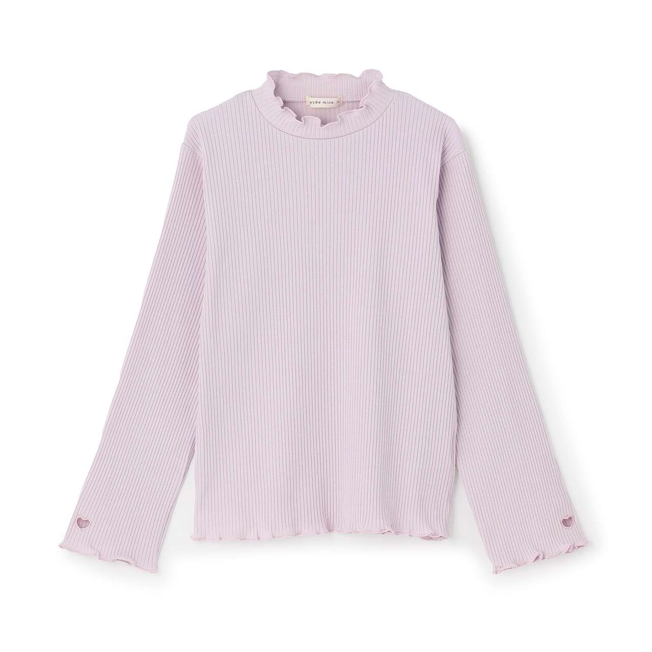 Ribbed Fabric Turtleneck,Pearl white, large image number 17