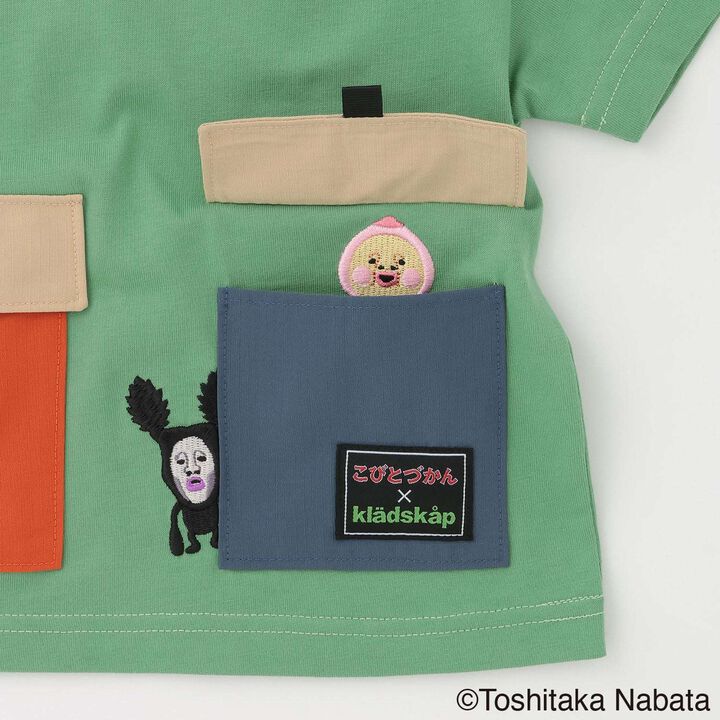 [Kobito Zukan] Pocket Short Sleeve T-Shirt,Green, medium image number 6