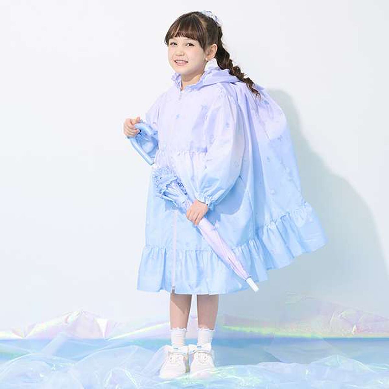 Unicorn Gradient Logo Umbrella,Lavender, large image number 5