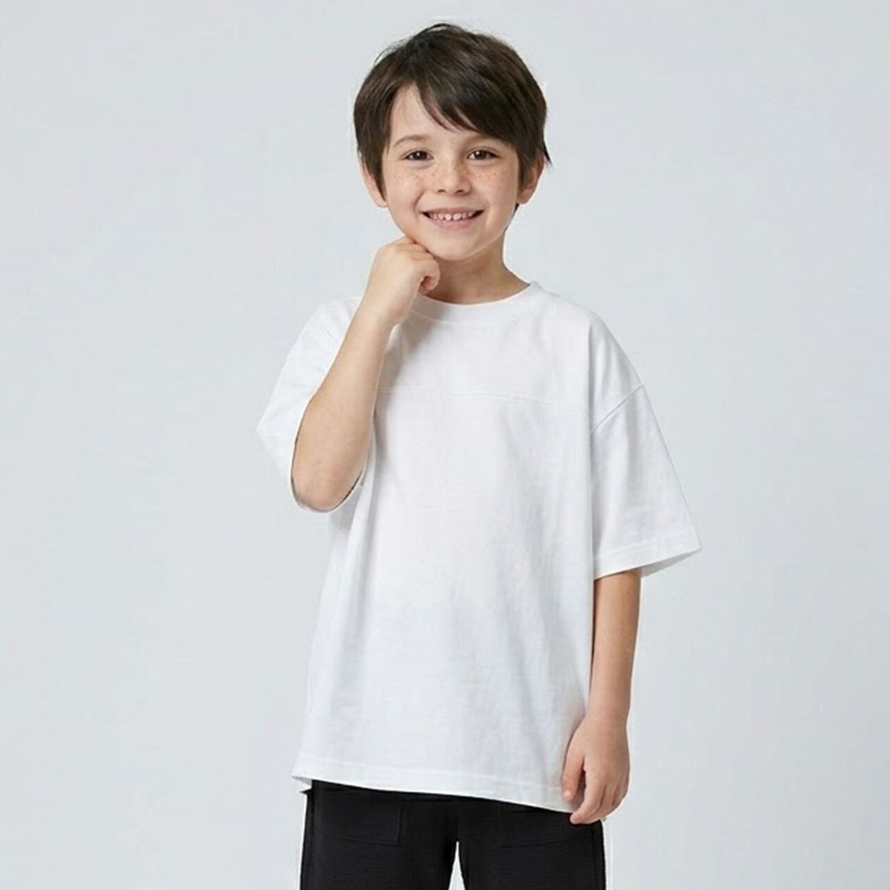 [100% Cotton] Everyday Favorite! Short Sleeve T-Shirts (2-Piece Set) [Kids, Boys & Girls],Milky white, large image number 33