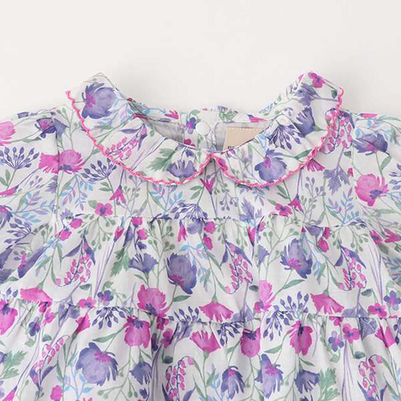 Floral Tunic Pants Set,Blue, large image number 10