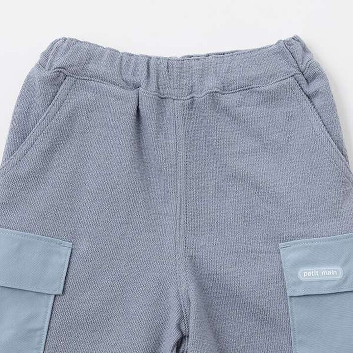 Cut Half Pants with Pockets,Blue, medium image number 12