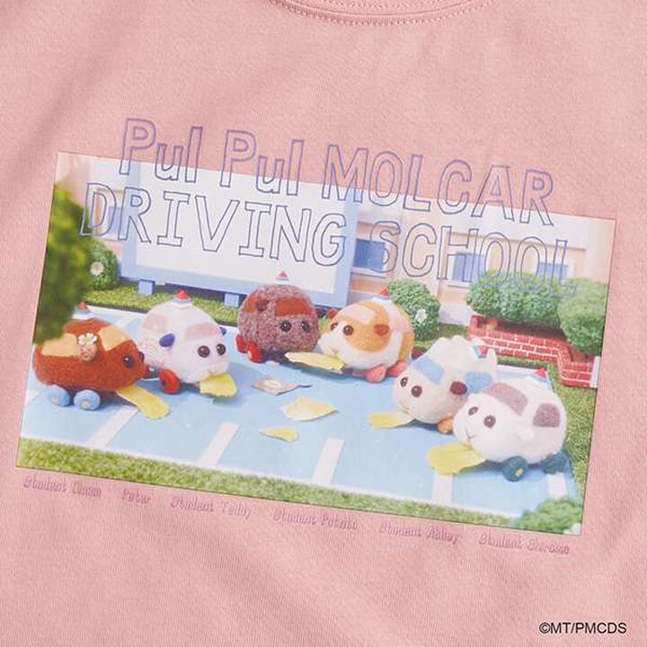 [PUI PUI Molkky] Non-Deforming Soft Cotton Munch Munch Molkky T-Shirt,Moderate pink, medium image number 5